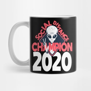 Social Distancing Champion - Alien - UFOs - 2020 Mug